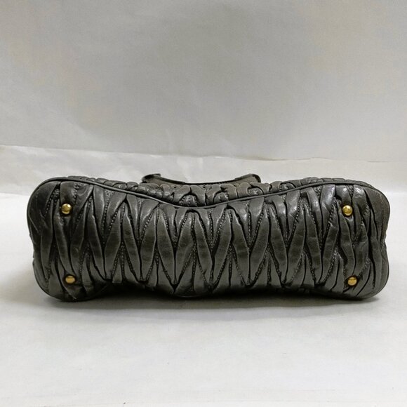 Miu Miu Hand Bag Gray Leather 4487981 - Picture 5 of 9